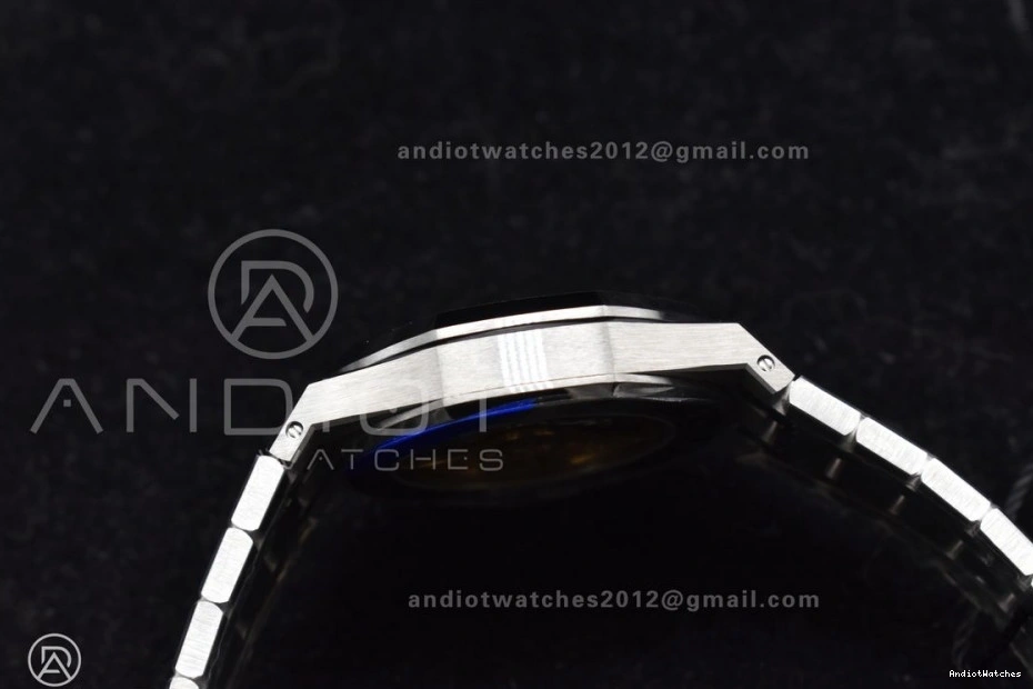 Clone SA3120 SS Edition 15450 37mm Bracelet Super Oak ZF Textured BestValue Blue Royal 1:1 Best Dial on 1029 SS 0817